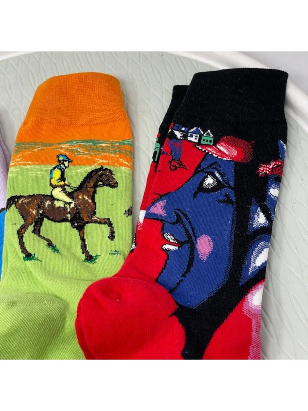 Bonangel Funny Novelty Socks Cherub Horse Mermaid Scream 5 Pairs Unisex NWT